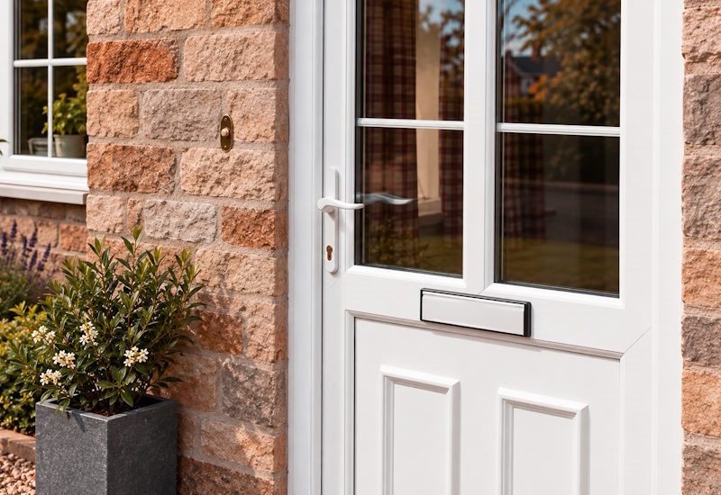 Multipoint locking mechanism on a modern door